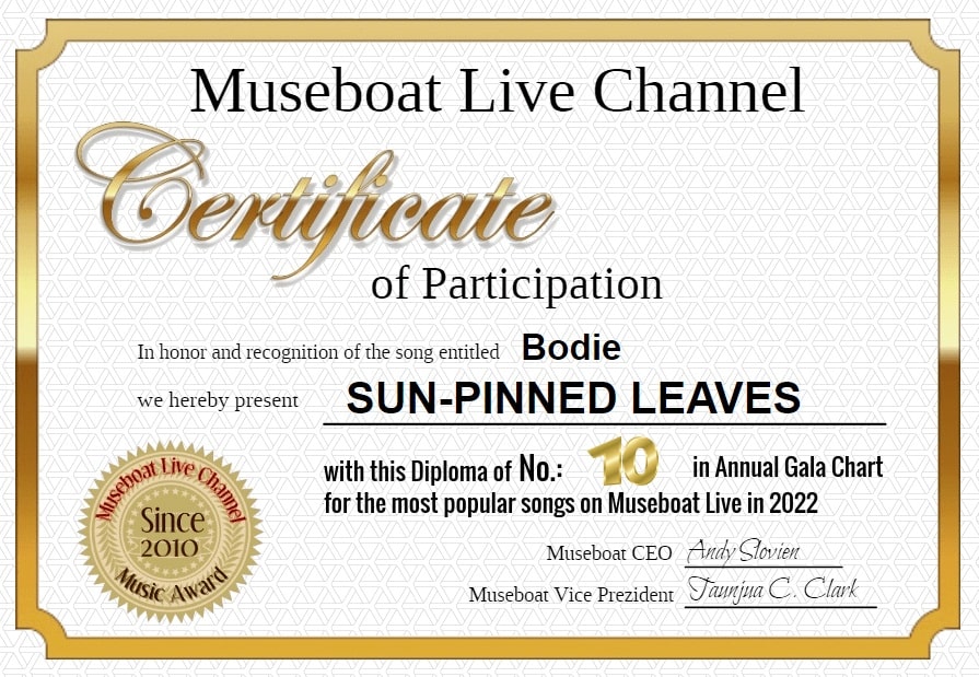 SUN-PINNED LEAVES on Museboat Live